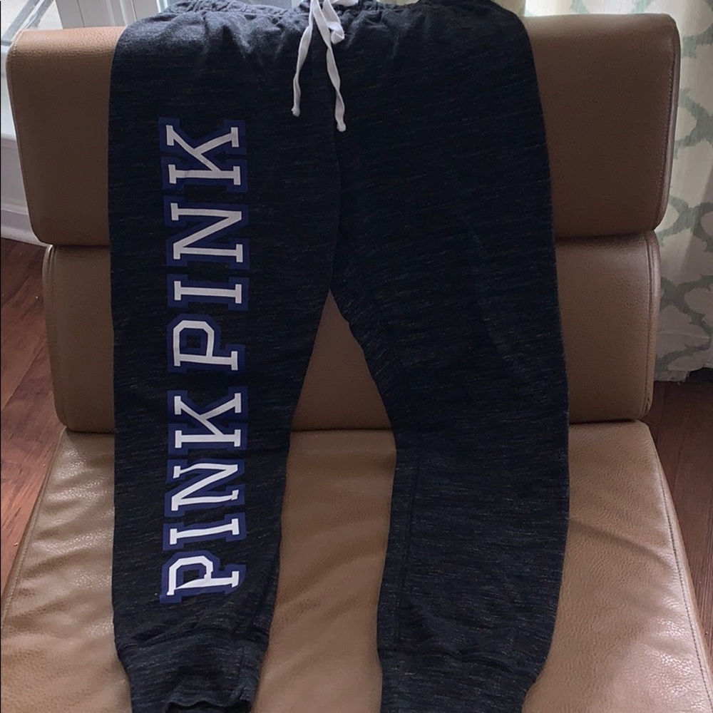 Dark gray LOVE PINK joggers/sweatpants